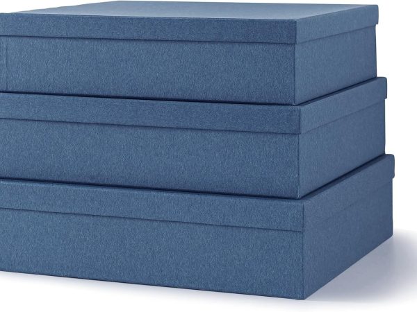 Set of Decorative Storage Boxes with Lids