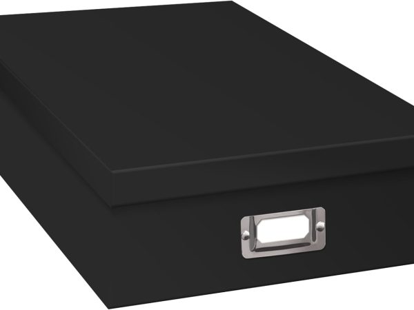 Large Scrapbook Storage Box, 14 75x13x3 75 Inches