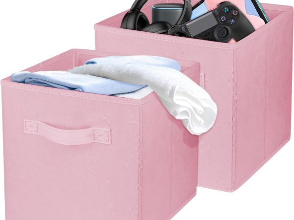 2 Pack 10 5 Inch Collapsible Fabric Storage Cubes